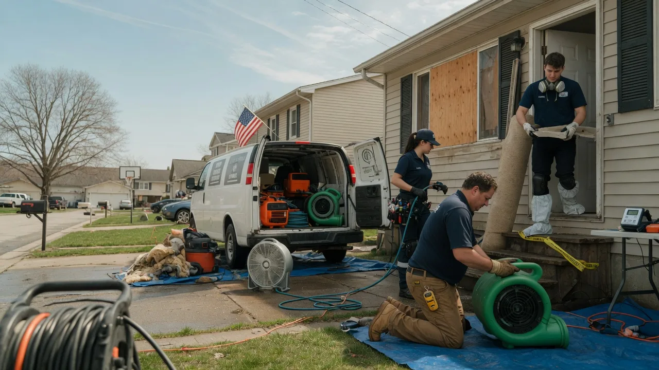 Water Damage Restoration in Columbus, ND near me